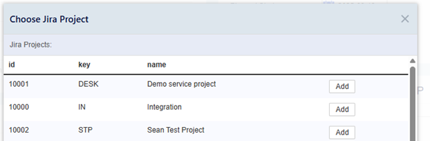 Select project