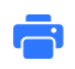 A blue and white symbol
Description automatically generated